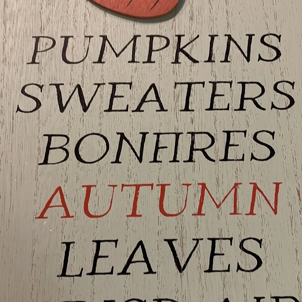 Target Bullseye Sage Green Pumpkin Sweater Bonfire Autumn Leaves Wall De…